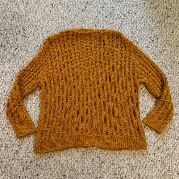 *3 for $9* Mustard Knit Cardigan - Picture 3 of 11